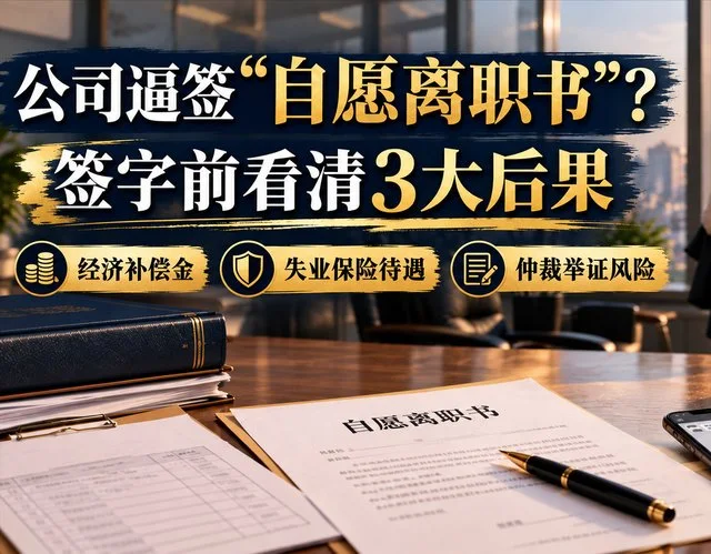 公司逼签“自愿离职书”？一旦签字，这3笔补偿款可能全打水漂！