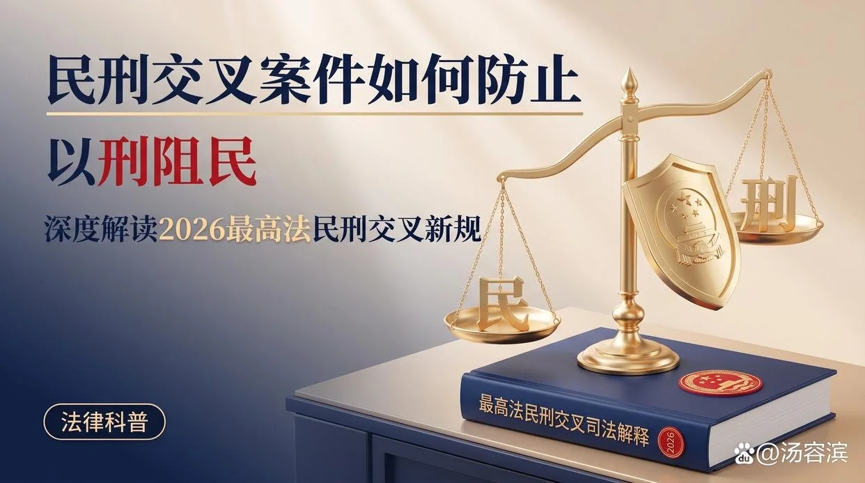民刑交叉案件如何防止“以刑阻民”？解读2026最高法民刑交叉新规