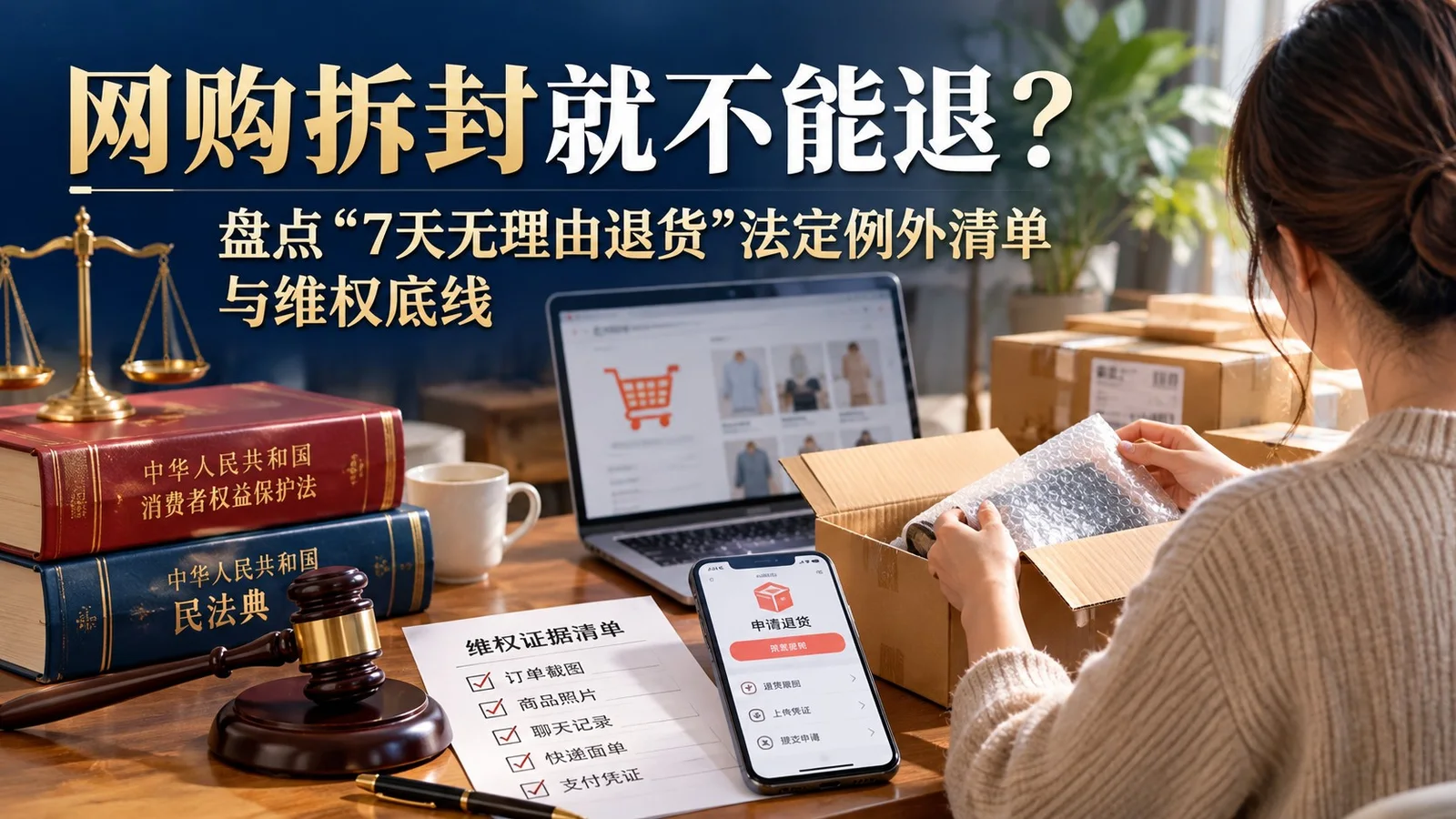 网购拆封就不能退？盘点“7天无理由退货”法定例外清单与维权