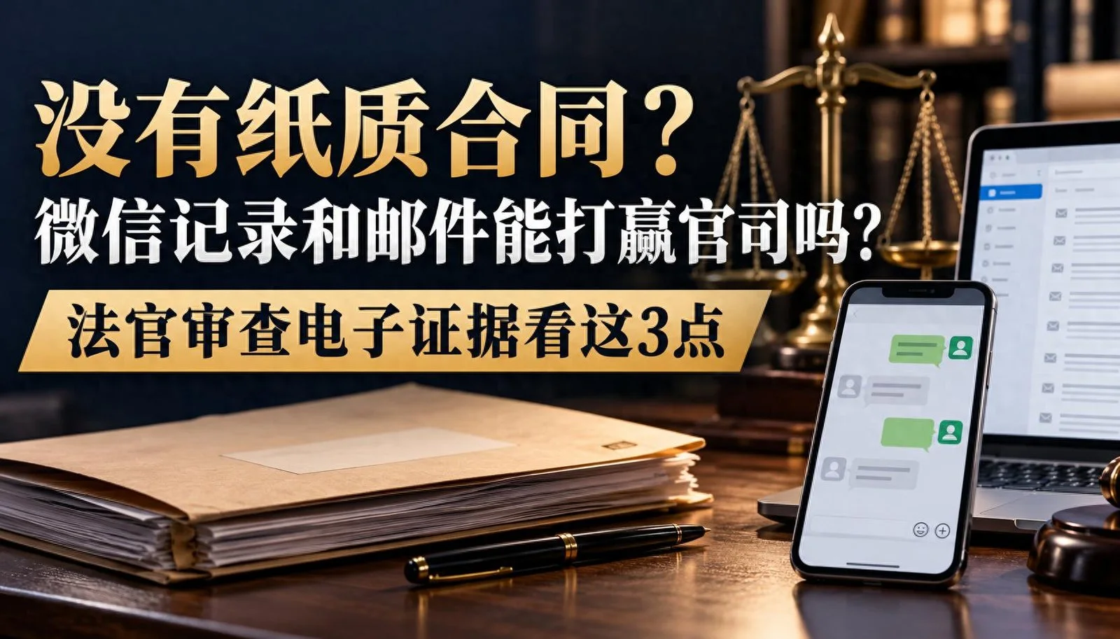 没有纸质合同,只凭微信记录和往来邮件能打赢官司吗?